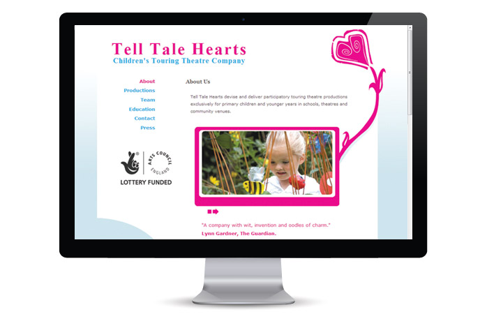 TellTaleHearts website screenshot