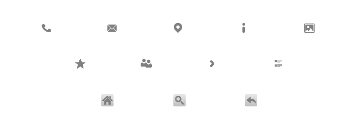 Used Vehicle Locator mobile icons