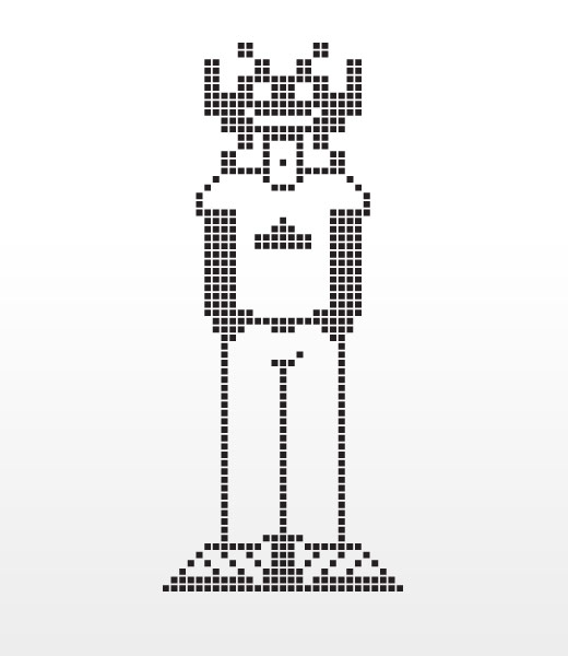 Pixel Invader illustration