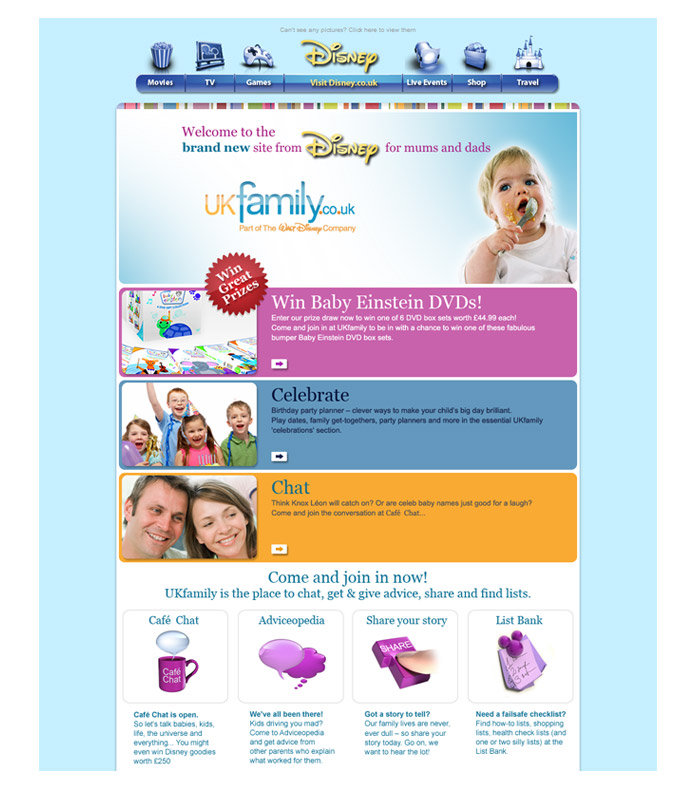 Launch email for UKfamily